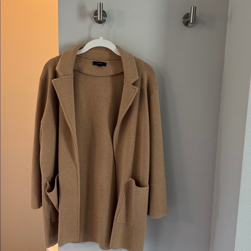 J. Crew Camel Knit Cardigan